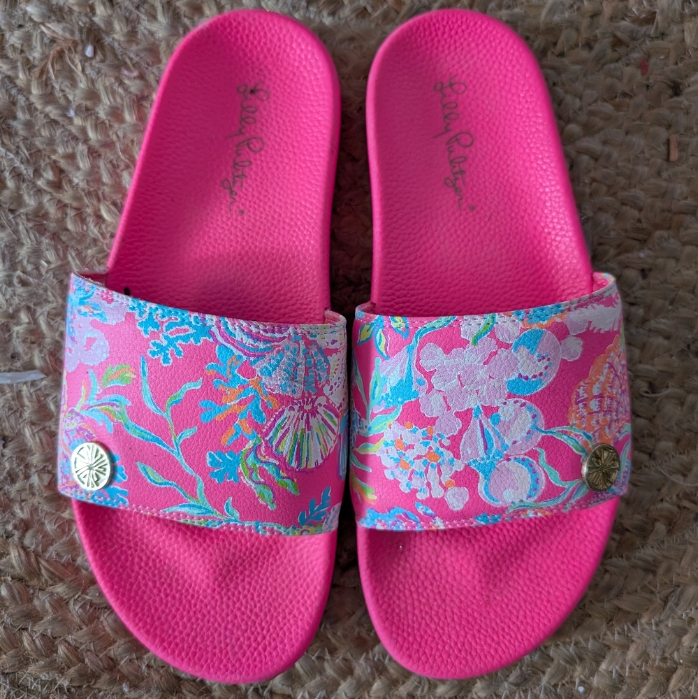 Lily Pulitzer Boca Slides